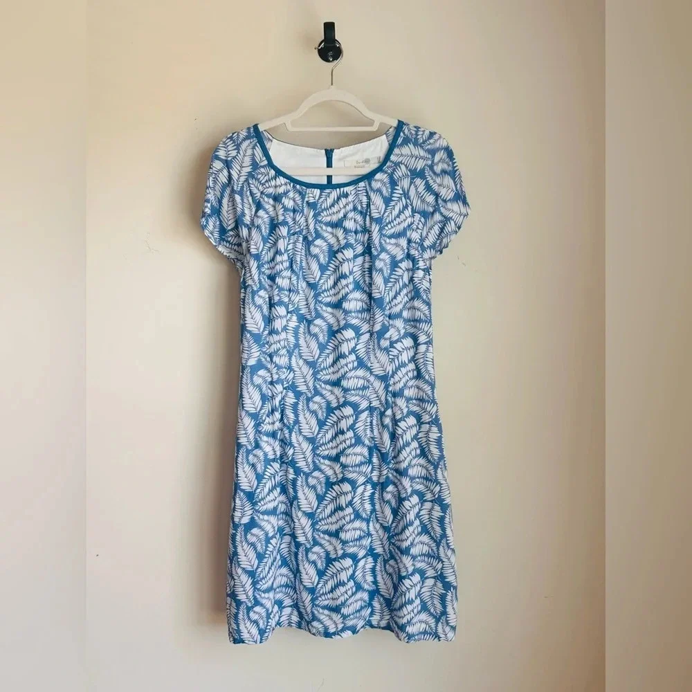 Boden Blue and White Print Dress - Size 10 - Picture 3 of 11